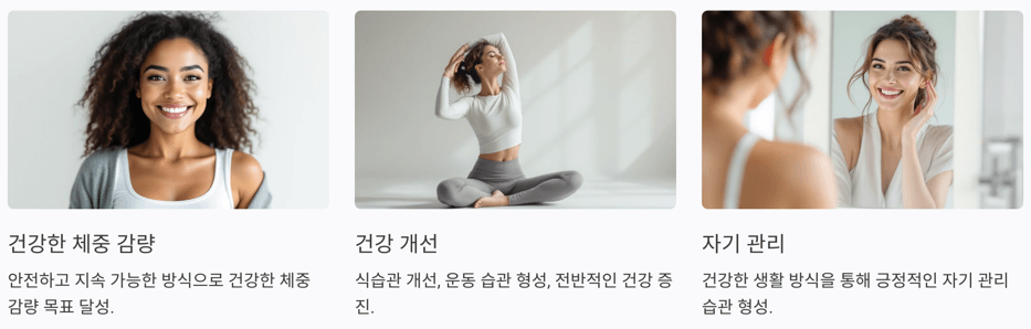 다이어트 꿀팁 메뉴의 목적